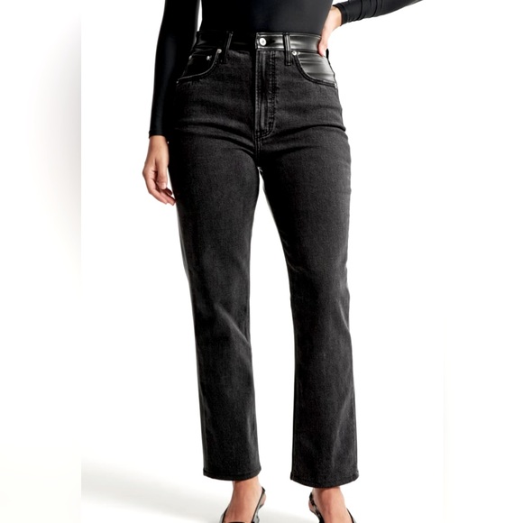 Abercrombie & Fitch The Ankle Straight Ultra High Rise, Love Curve Jeans - Picture 13 of 14